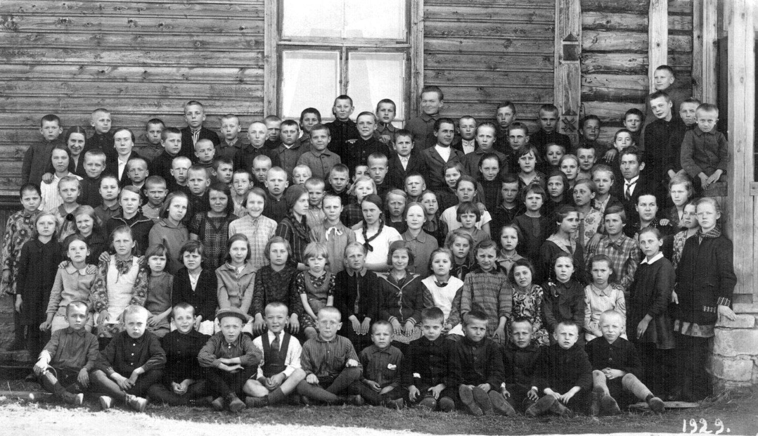 1929. a. Roela kooli õpilased